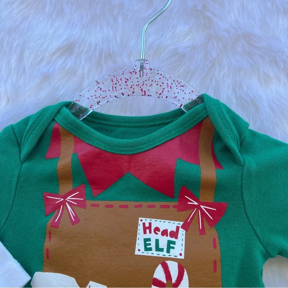 Old Navy My First Christmas Long Sleeve Bodysuit‎ DINO/onesie. Christmas/…